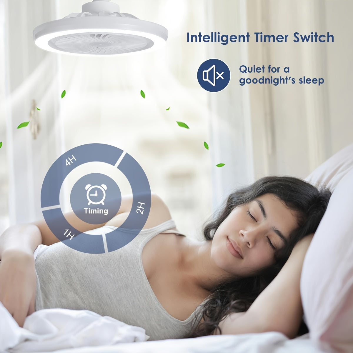 Lampada Ventilatore LED Smart – Dimmerabile e Silenziosa