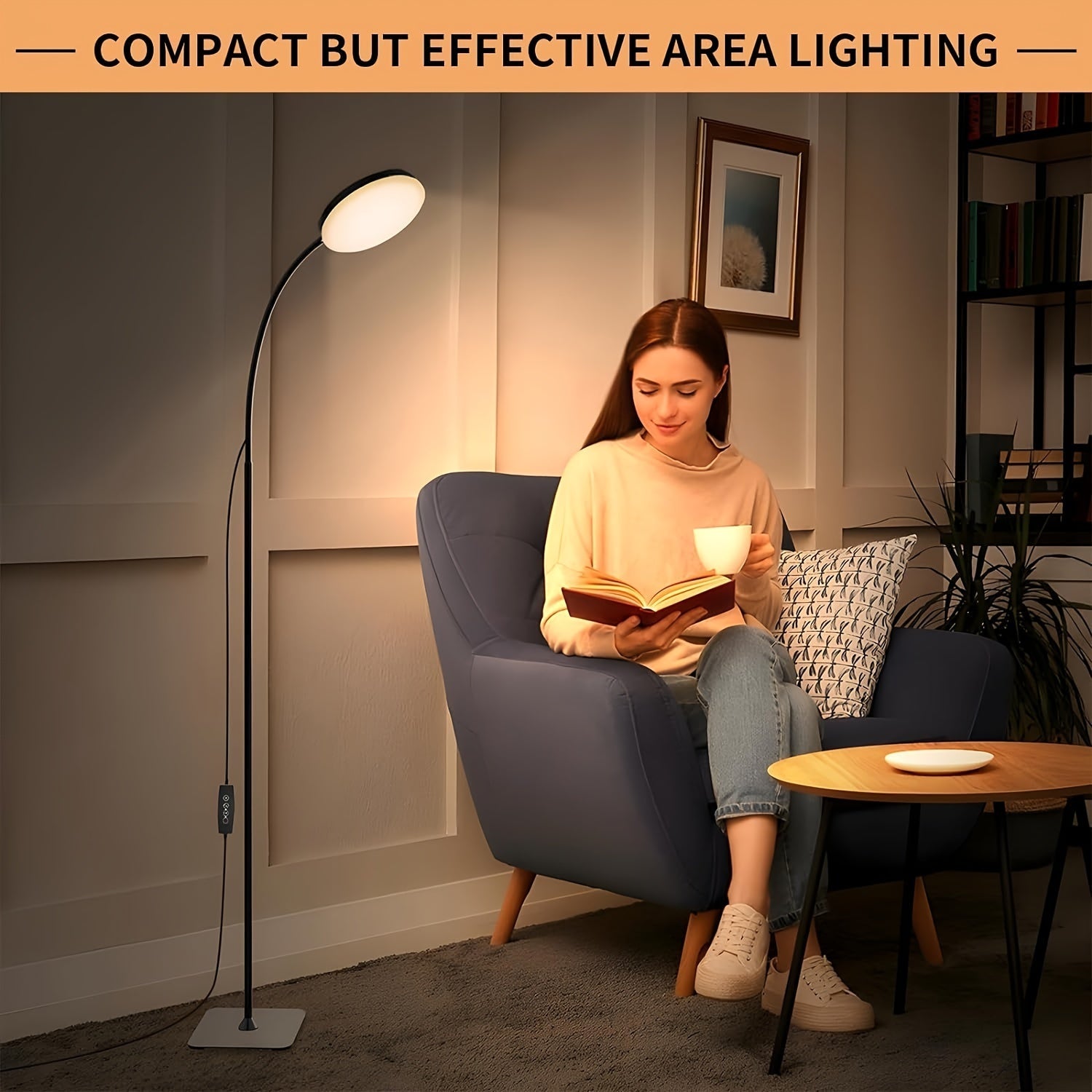 Lampada da Terra LED Flessibile - Perfetta per Leggere e Rilassarsi