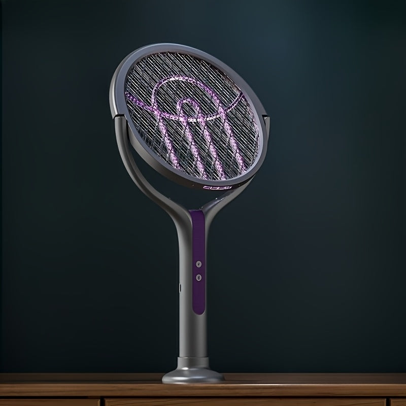 Zapper Elettrico Pieghevole per Zanzare – Ricaricabile con Manico Estensibile