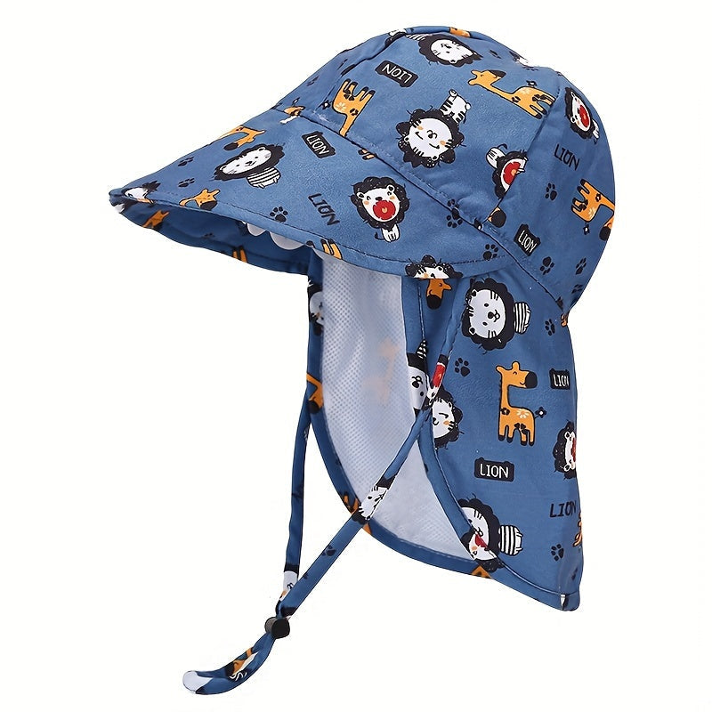 Cappello per Bambini Ademend con Stampa Animali – Protezione UV per Avventure all'Aperto