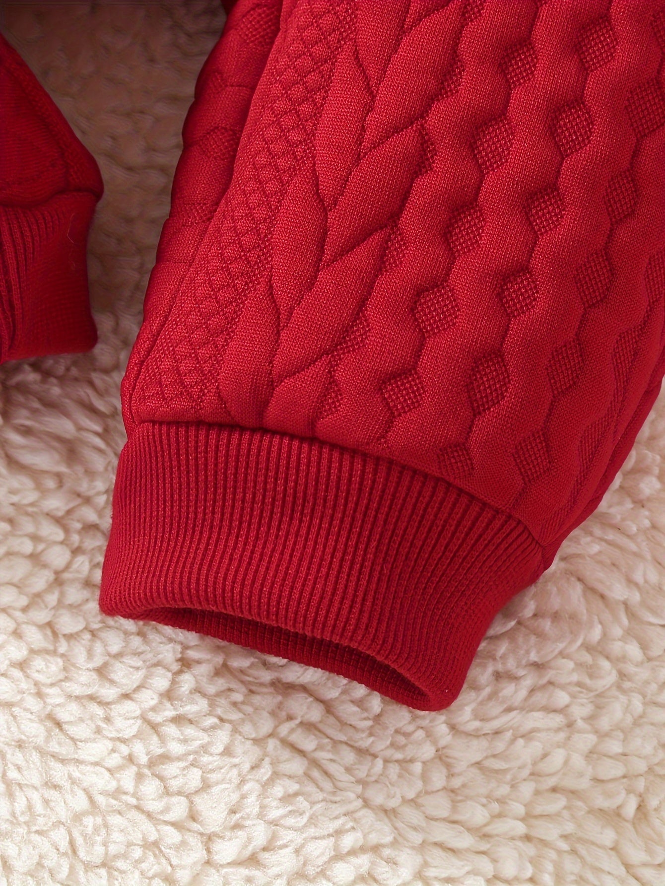 Luna Baby Body – Delizioso Body Rosso Trapuntato con Fiocchi per l'Inverno