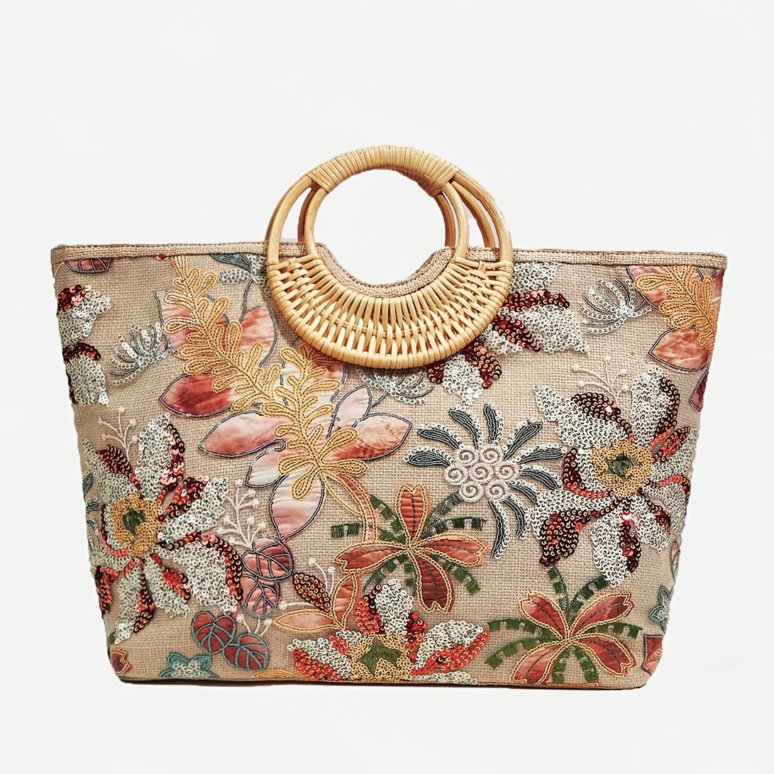 Tote Eleganza Floreale – Stile e Praticità