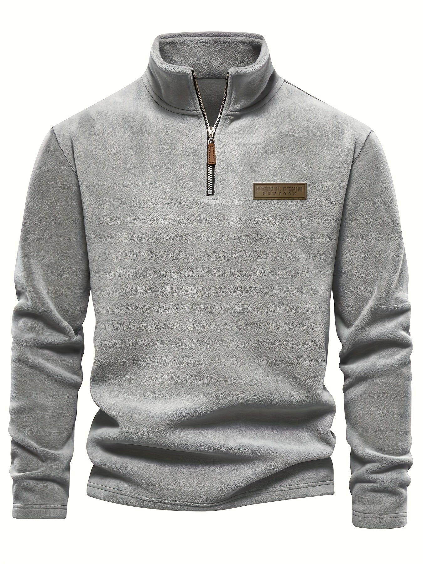 Pullover con Mezza Zip Foderato in Pile - Confortevole e Caldo per le Giornate Fredde