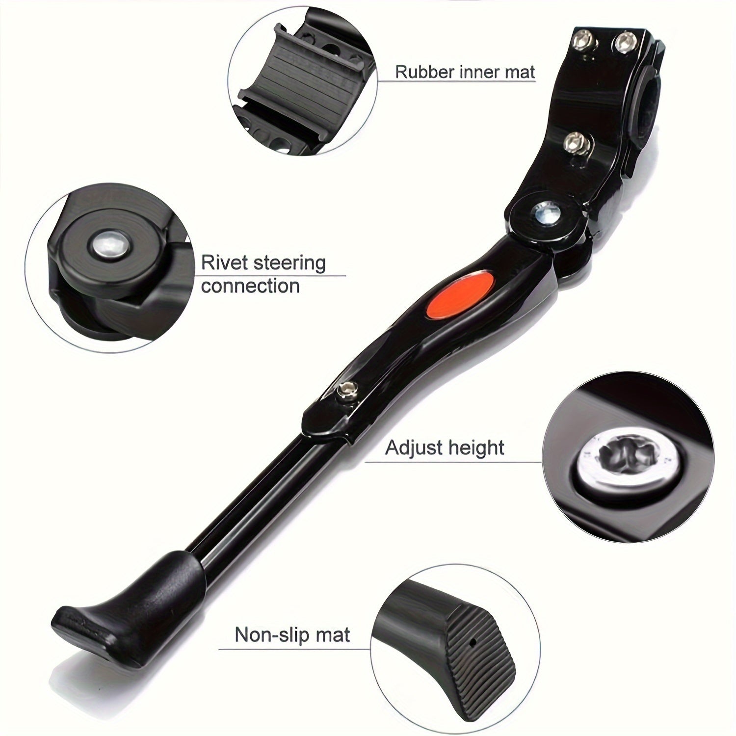 Supporto per Bicicletta Regolabile – Supporto Laterale Robusto per Parcheggio Stabile