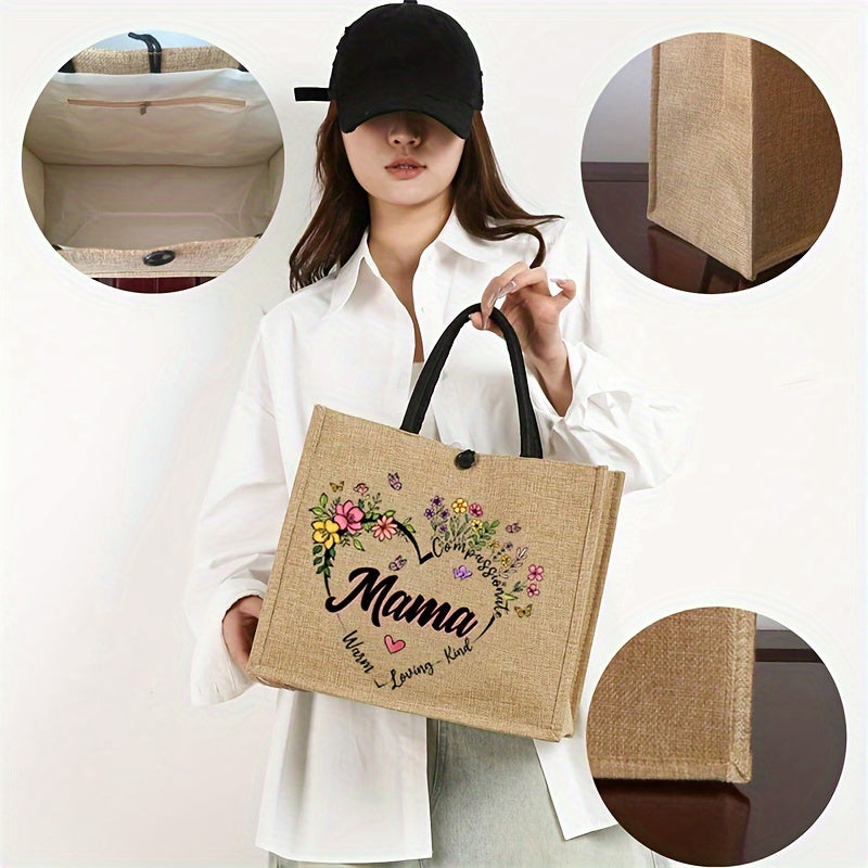 Set di borse tote con cuore di fiori per la mamma – Sostenibile e Stilosso per la Festa della Mamma