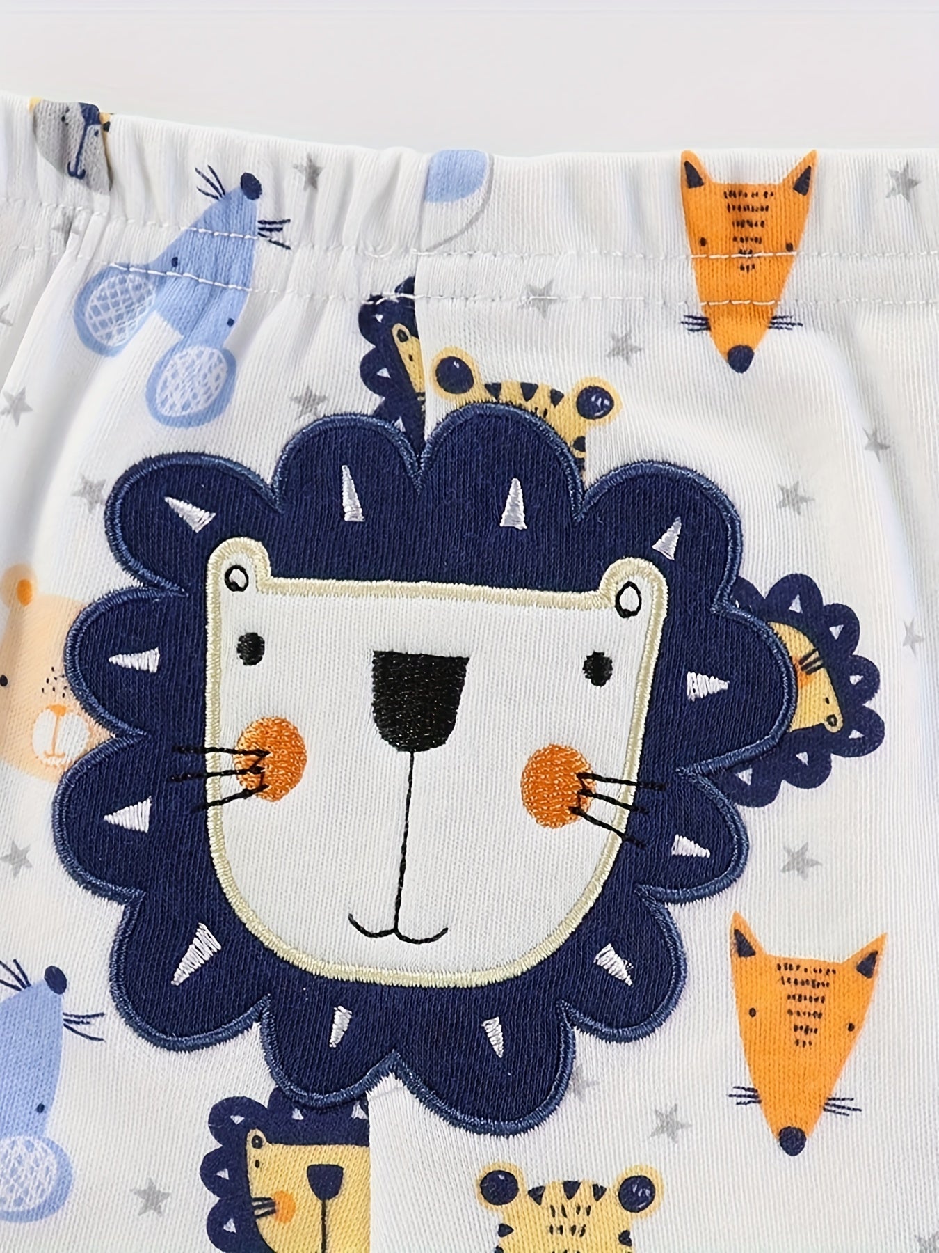 Pantaloni per Bambini con Stampa di Animali – Set da 3 Pezzi per Neonati