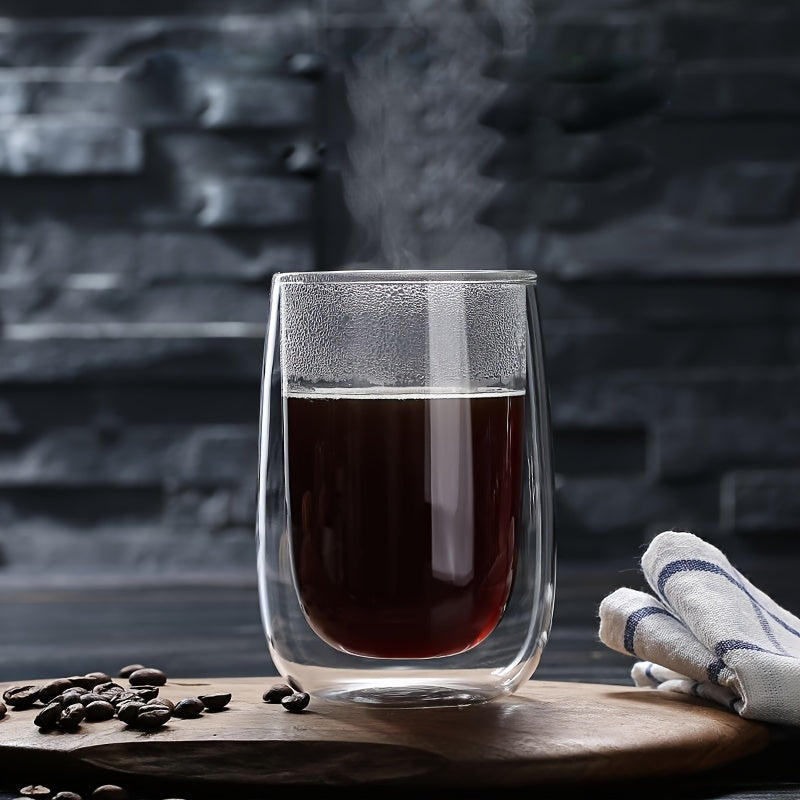 Set di 4 Bicchieri a Doppia Parete – Bicchiere da 350ml per Bevande Calde e Fredde