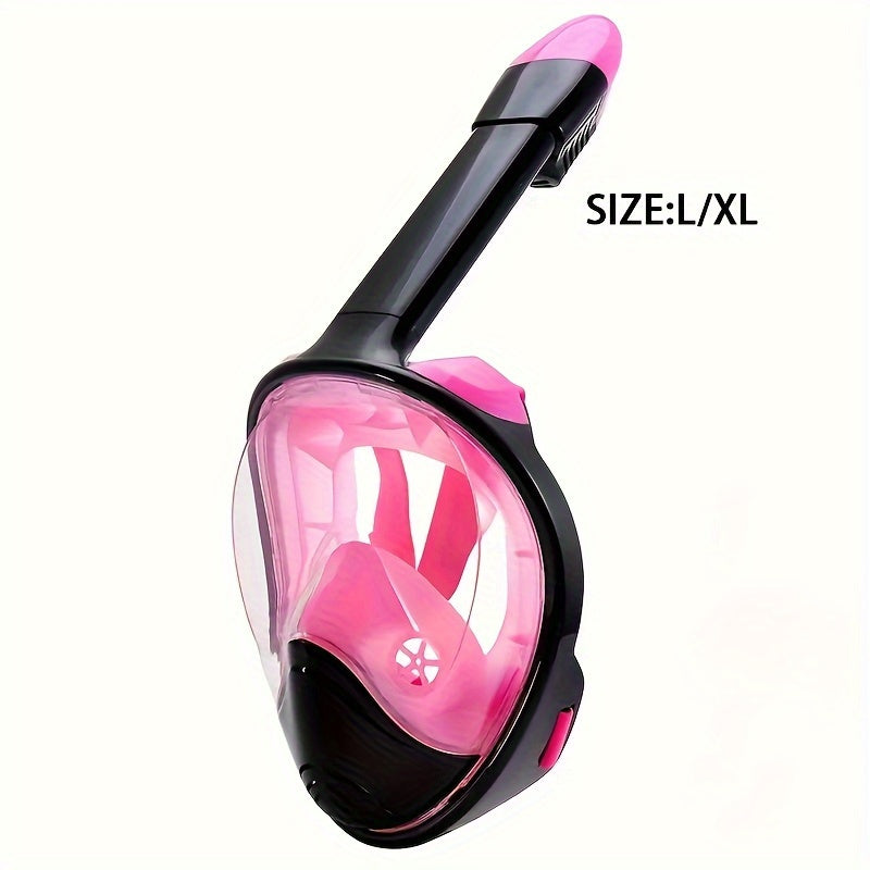 Maschera Snorkel per Viso Intero – Visione Panoramica a 180° e Montaggio per Fotocamera per un'Esperienza Subacquea Perfetta