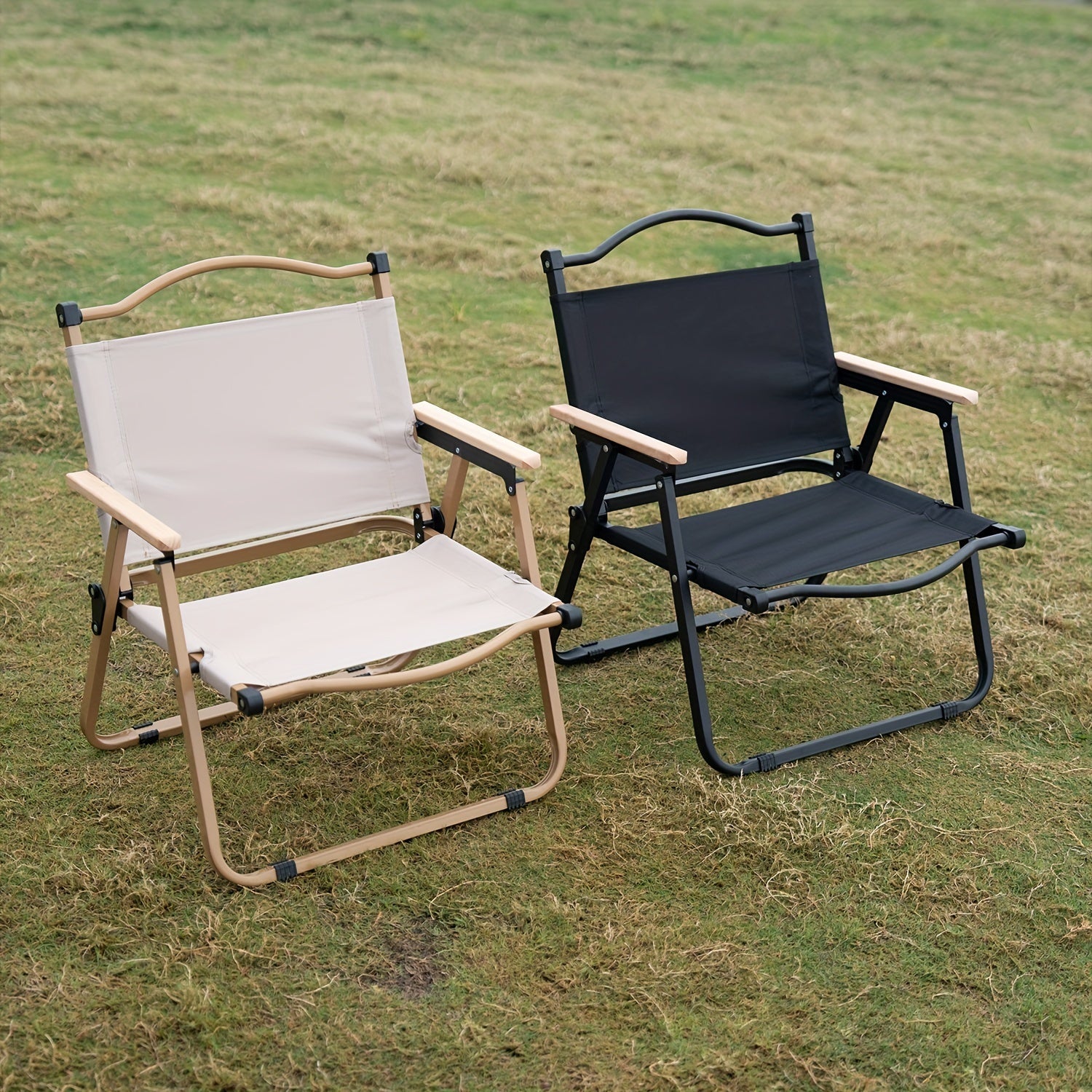 Sedia da Campeggio Pieghevole e Portatile – Struttura in Alluminio Robusta e Sede Confortevole