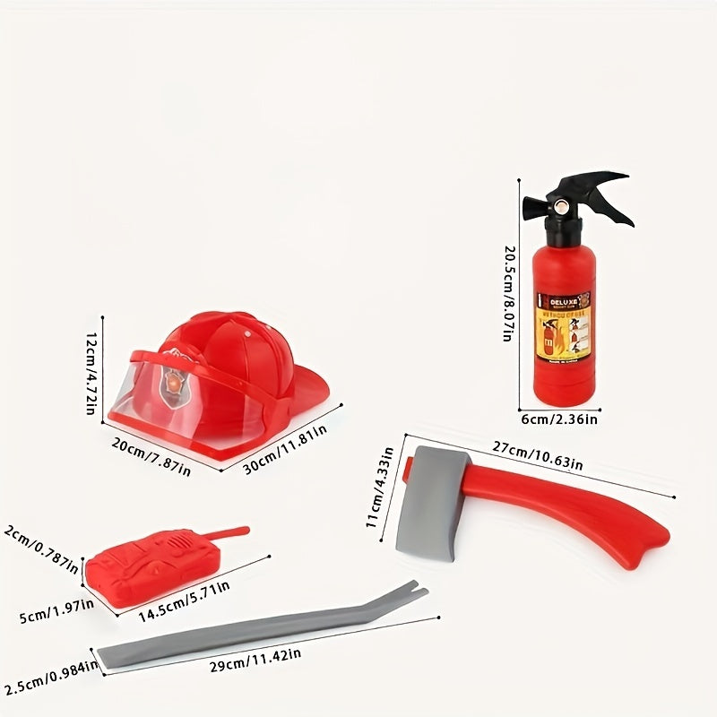 Set di Azione Vigile del Fuoco per Bambini - Per Avventure Giocose e Gioco di Ruolo Creativo