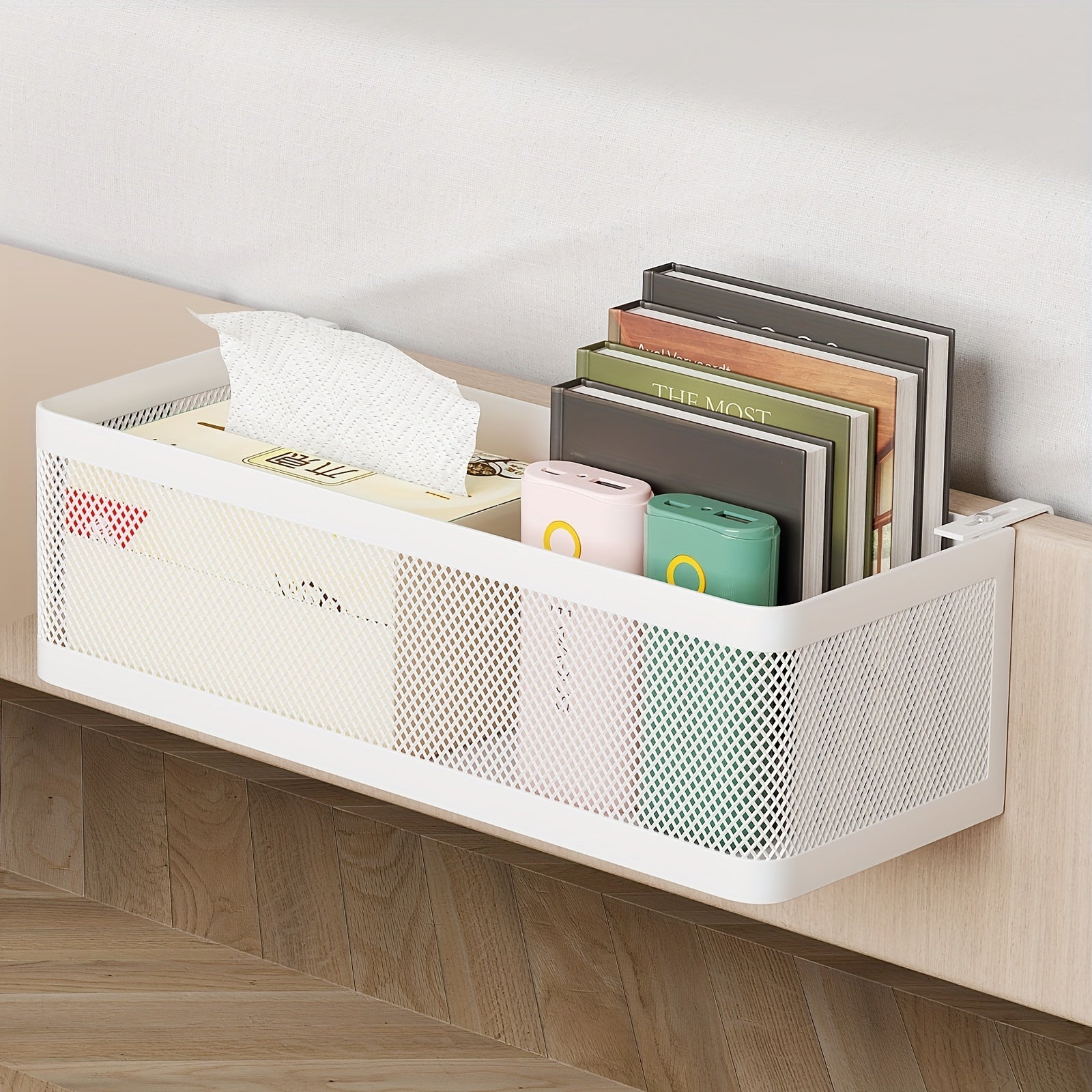 Cestino Metallico Regolabile con Ganci - Soluzione Pratica per l'Organizzazione