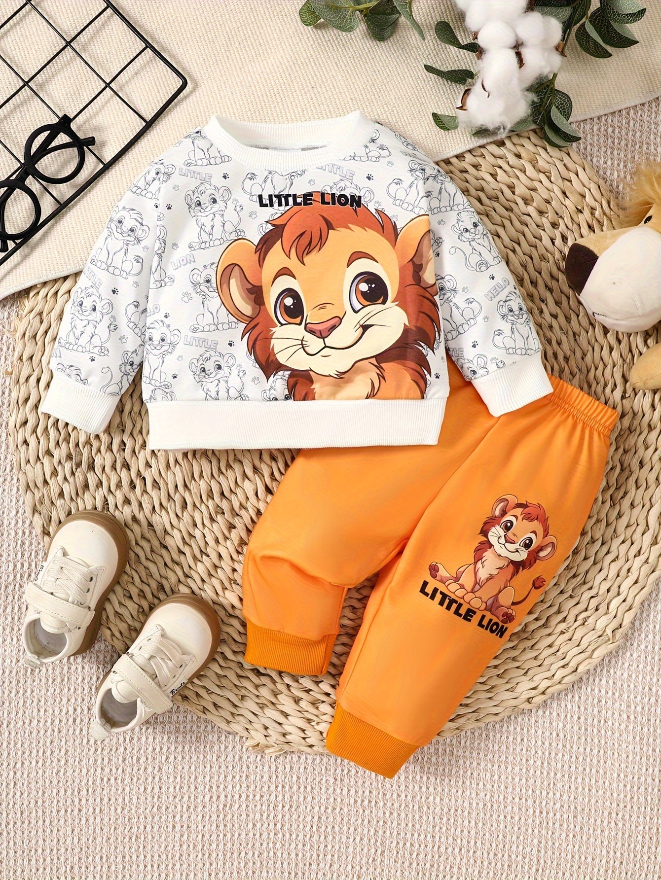 Set Jumpsuit Leone carino – Perfetto per Avventure in Autunno e Inverno