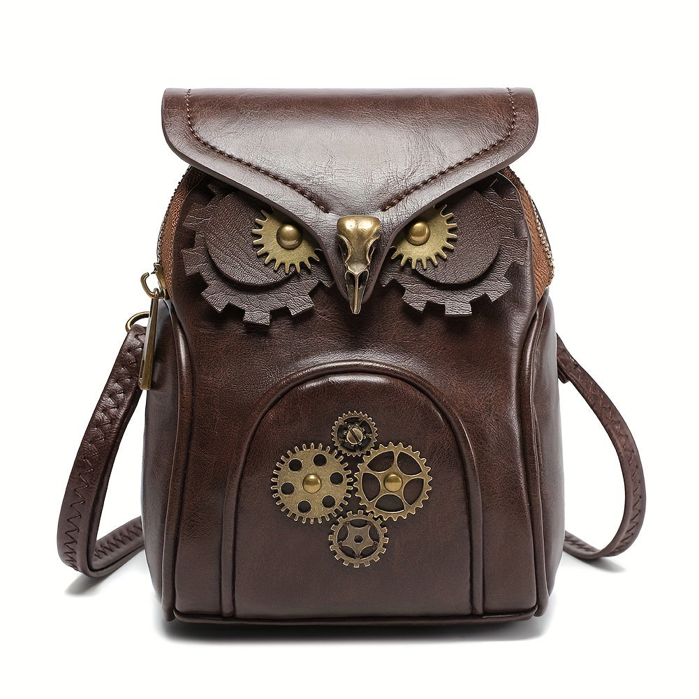 Borsa a Spalla Mini Steampunk Gufo – Audace e Funzionale