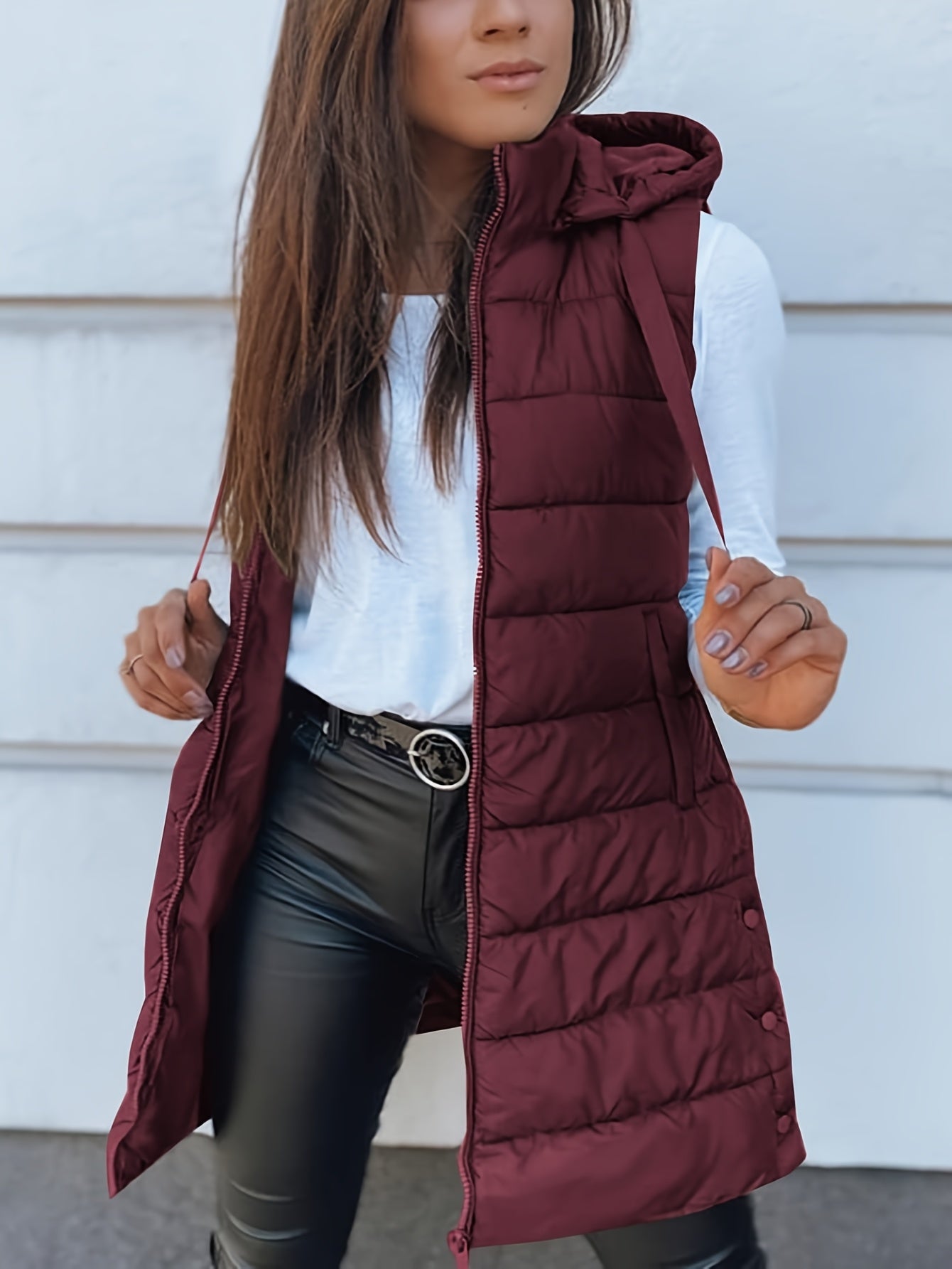 Elegante Gilet Imbottito con Cappuccio per Donne – Giacca Calda e Leggera per Tutte le Stagioni