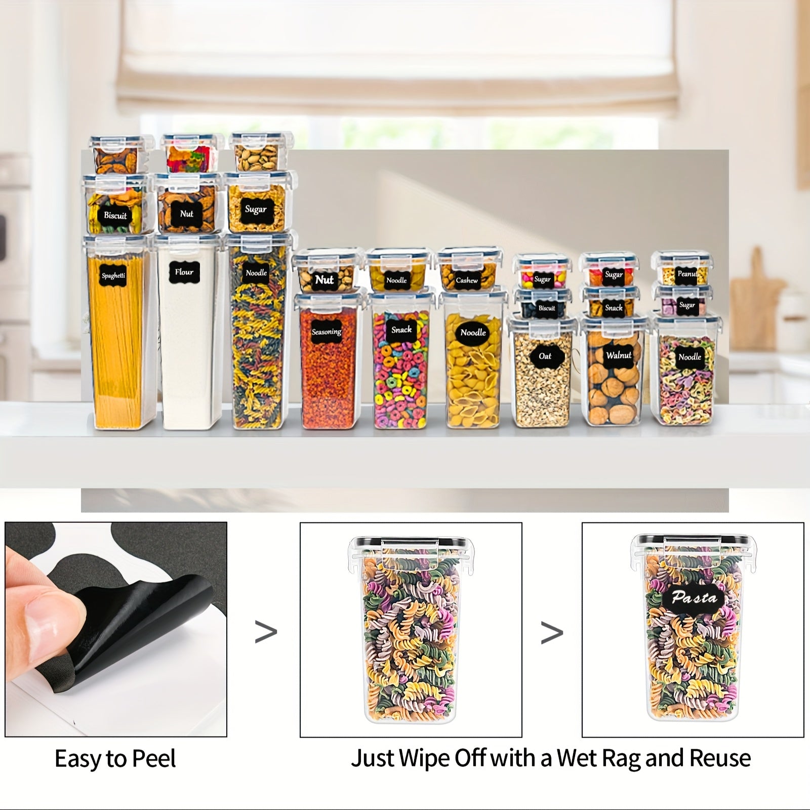 Set di Contenitori per Cucina Premium da 24 Pezzi – Pratico e Ordinato