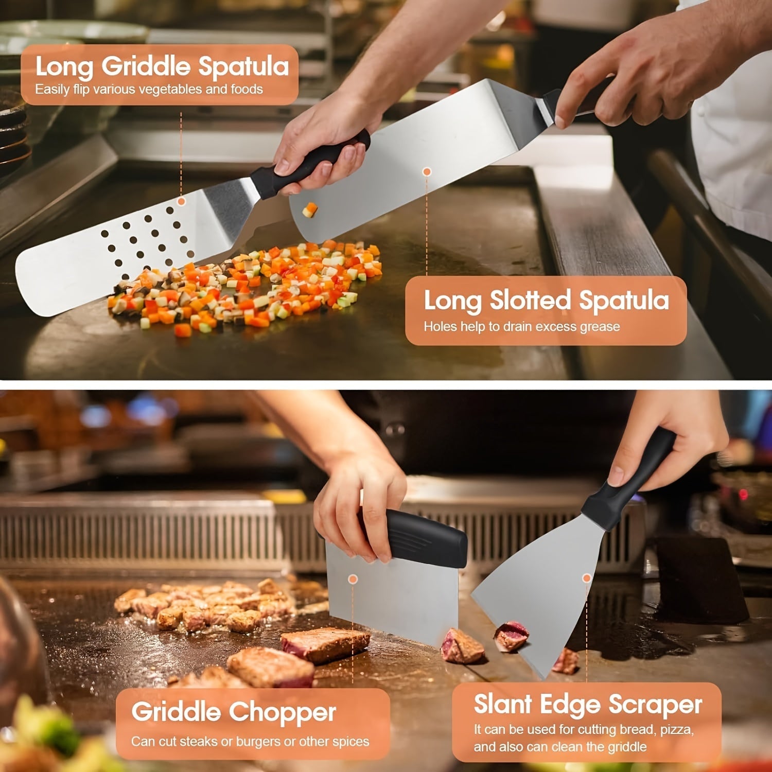 Set di Utensili per BBQ in Acciaio Inossidabile da 20 Pezzi – Tutto ciò di cui hai bisogno per la perfetta grigliata