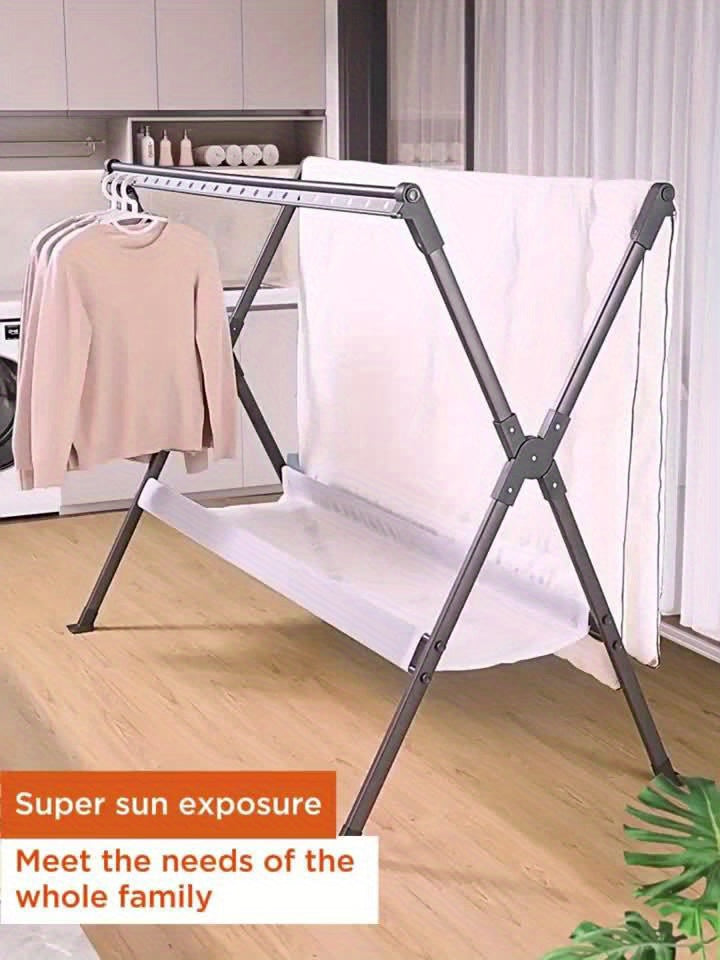 FlexiDry Stendibiancheria – Pieghevole e Spazioso con 36 Fori Antivento