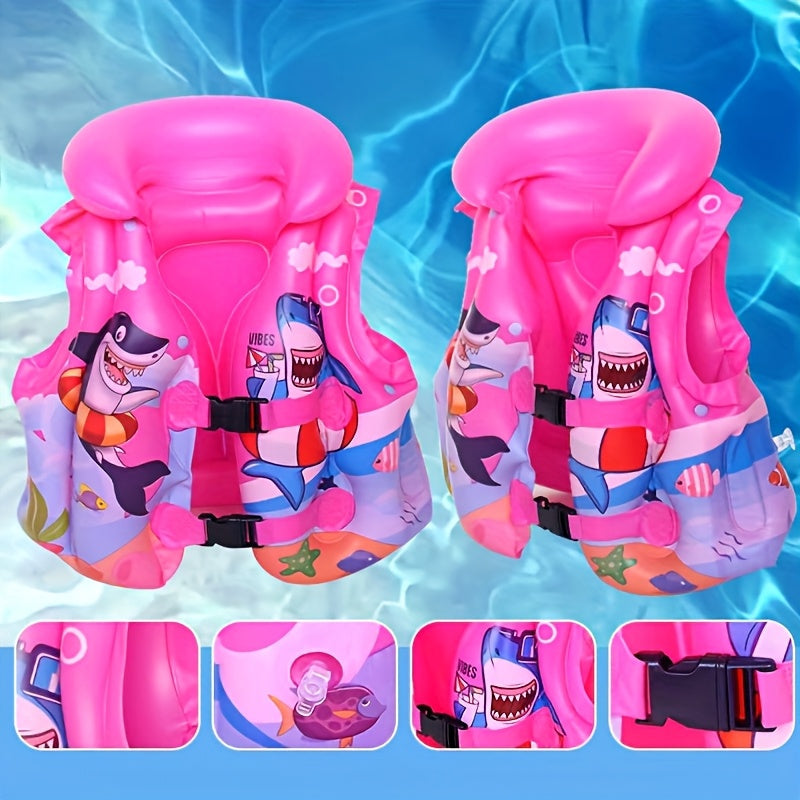 Gilet da Nuoto con Stampa di Squali – Confortevole e Sicuro per il Divertimento in Acqua