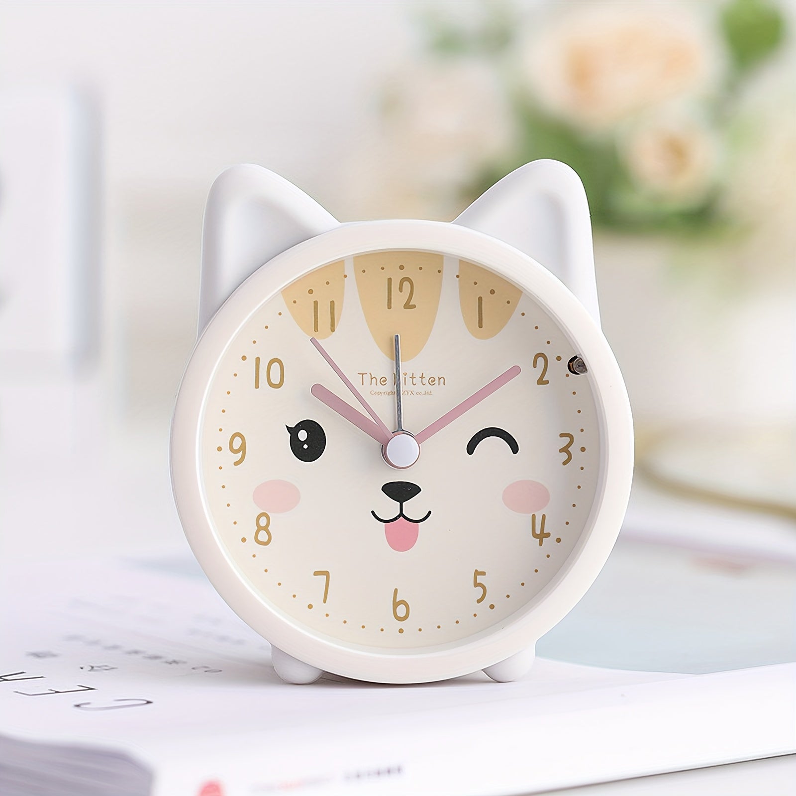 BunnyTime Orologio Sveglia Silenzioso - Per una Mattina Tranquilla e Carina