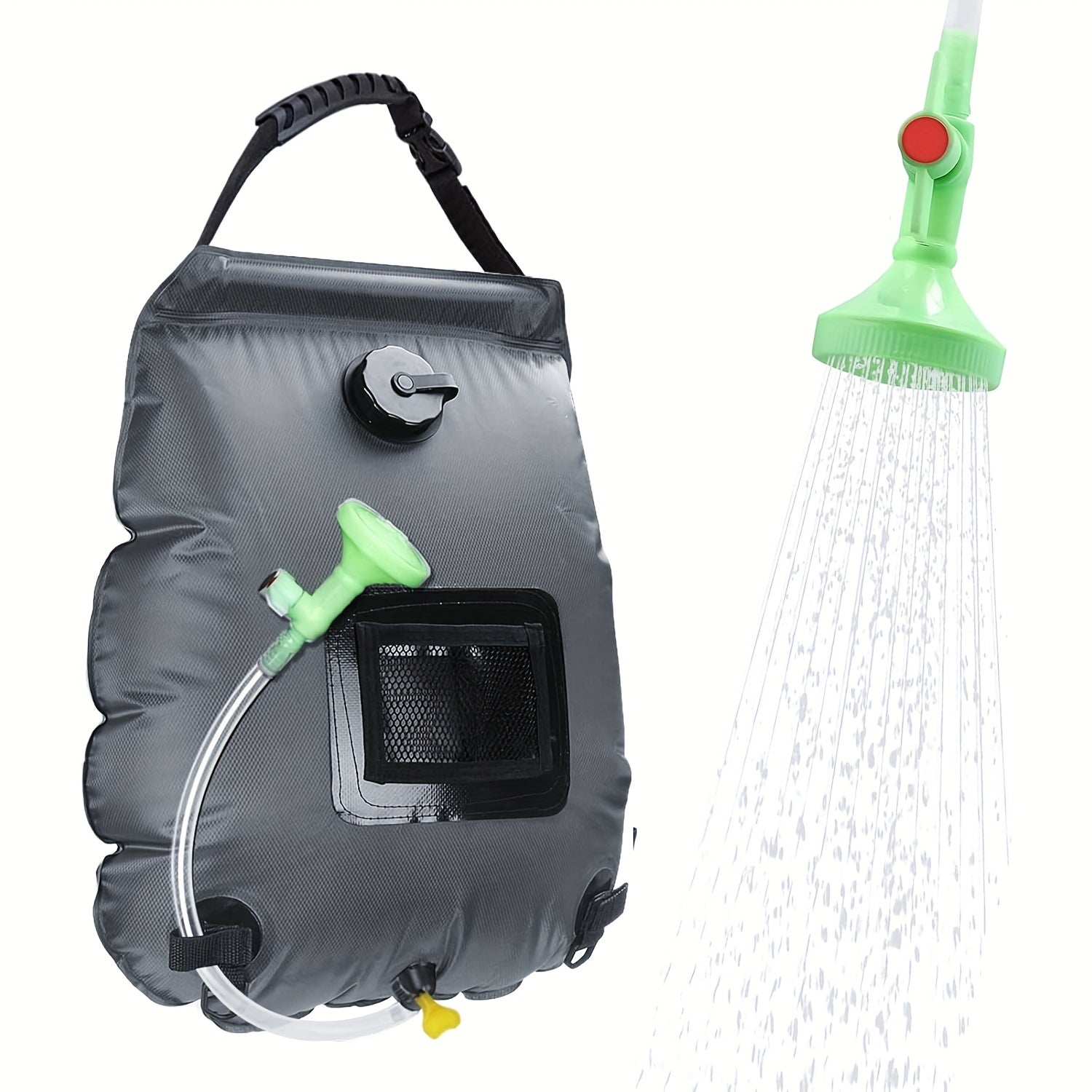 SunnyFlow Sacco doccia solare – Pratico, Impermeabile e Con Termometro