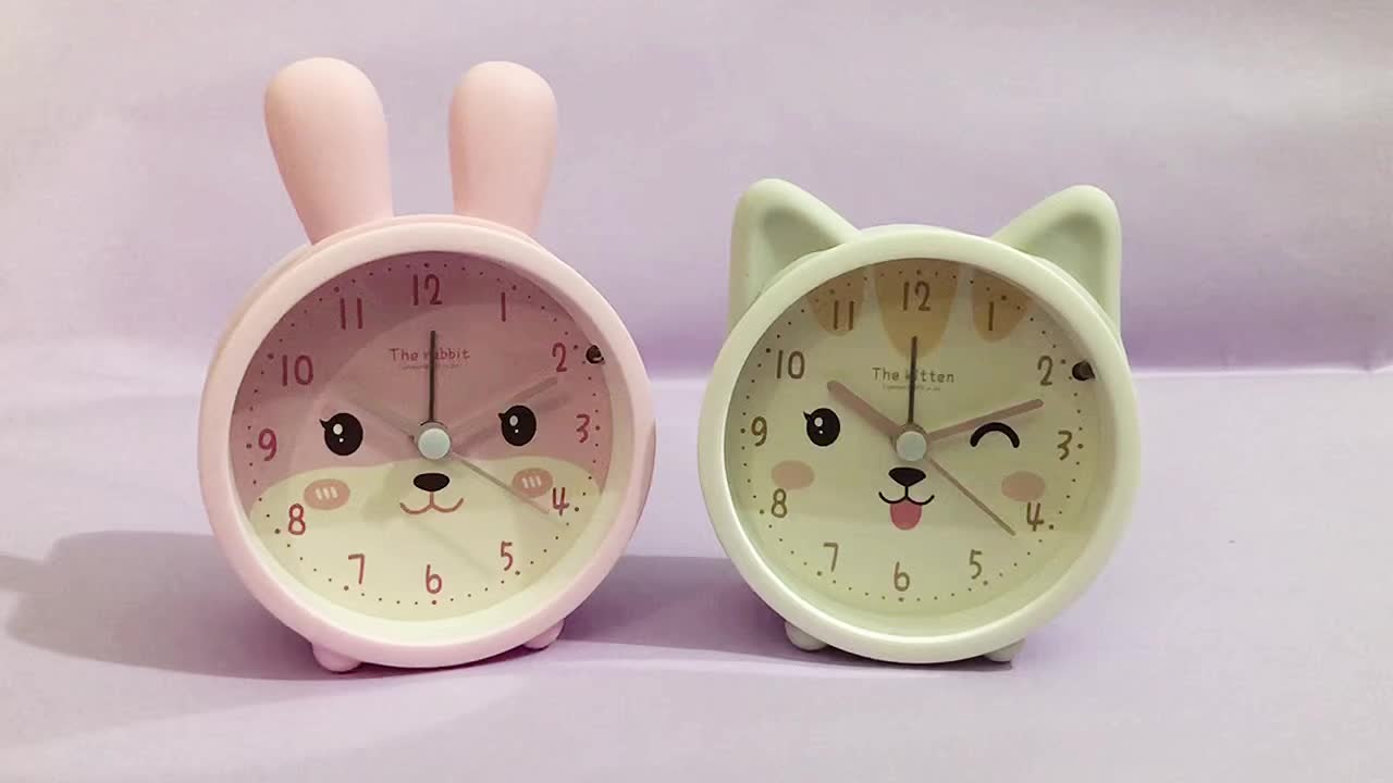 BunnyTime Orologio Sveglia Silenzioso - Per una Mattina Tranquilla e Carina