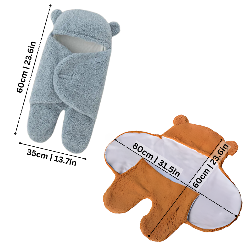 CuddleBear Baby Coperta avvolgente – Morbido, Caldo e Sicuro