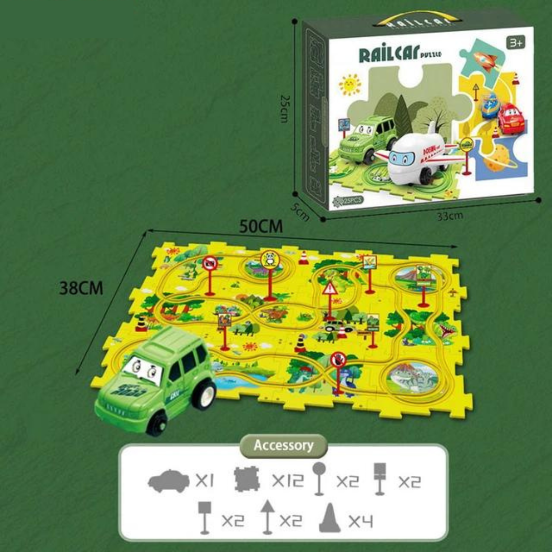 Set di Gioco Pista Puzzle - Costruzione e Divertimento Infinito
