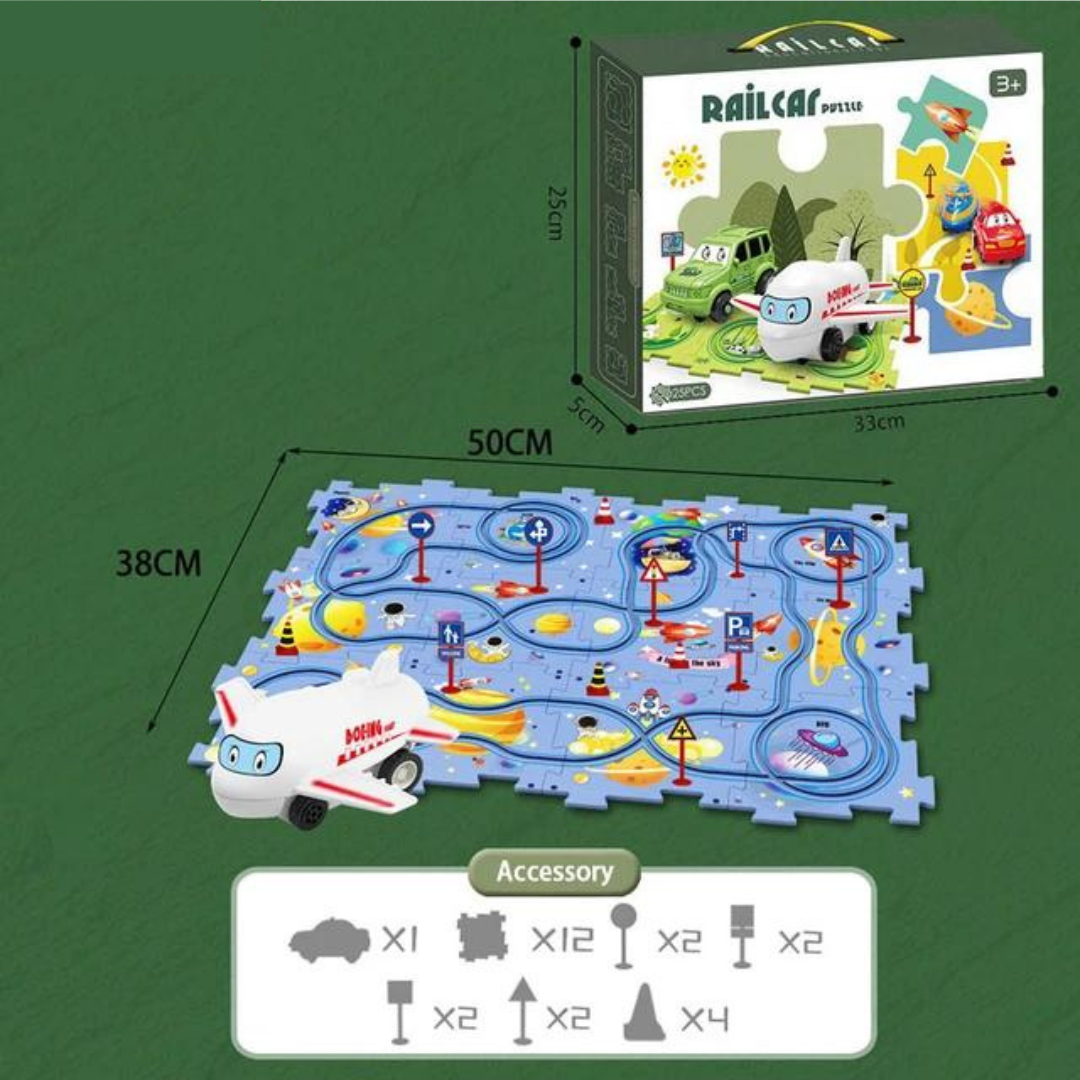 Set di Gioco Pista Puzzle - Costruzione e Divertimento Infinito