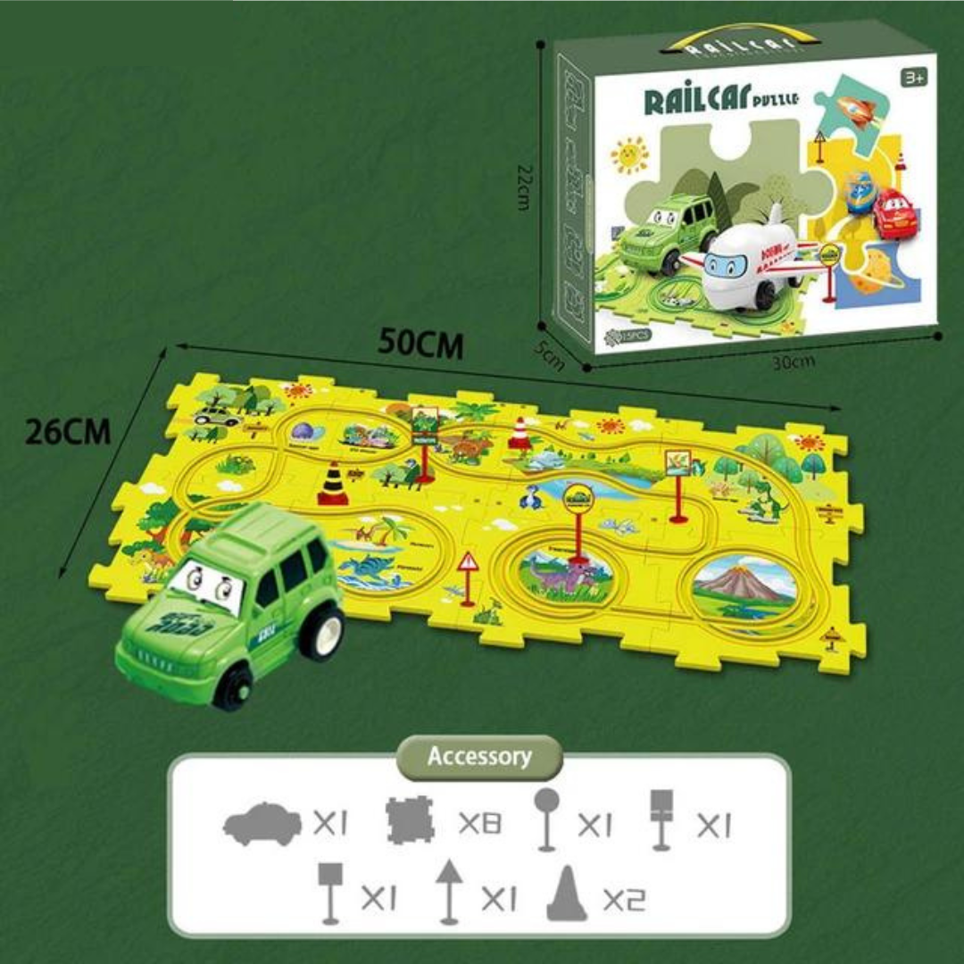 Set di Gioco Pista Puzzle - Costruzione e Divertimento Infinito