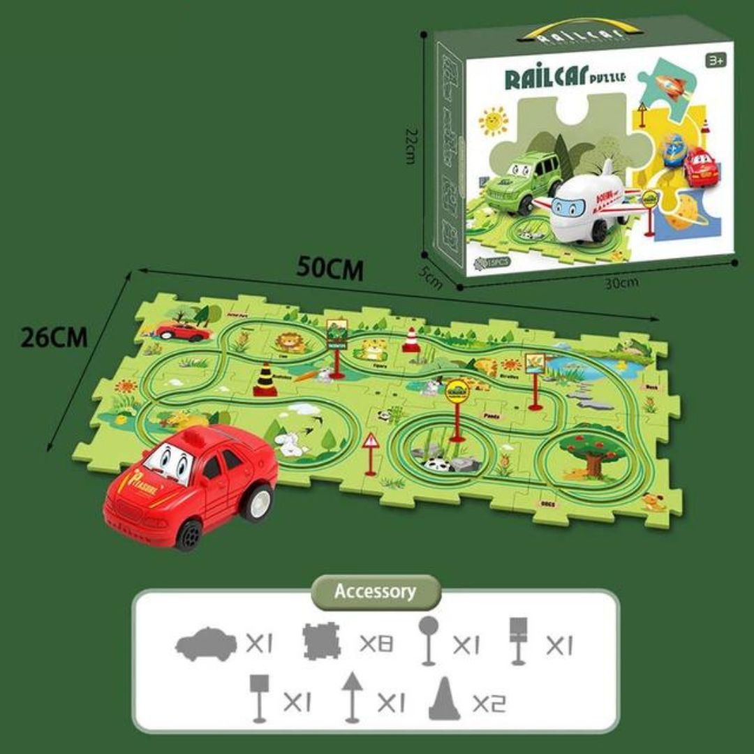 Set di Gioco Pista Puzzle - Costruzione e Divertimento Infinito