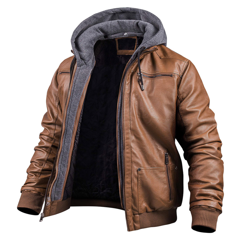 Giacca in Pelle Rugged Voyager - Robusta e Confortevole