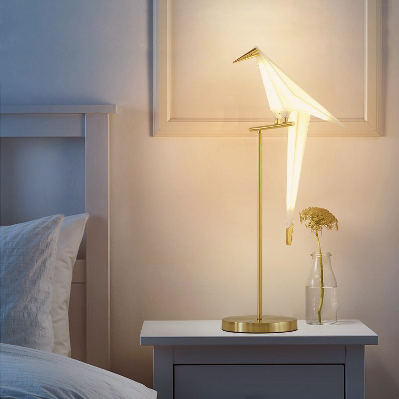 Lampada da Tavolo Origami Birdy – Luce Calda e Atmosferica con Design Moderno delle Ali