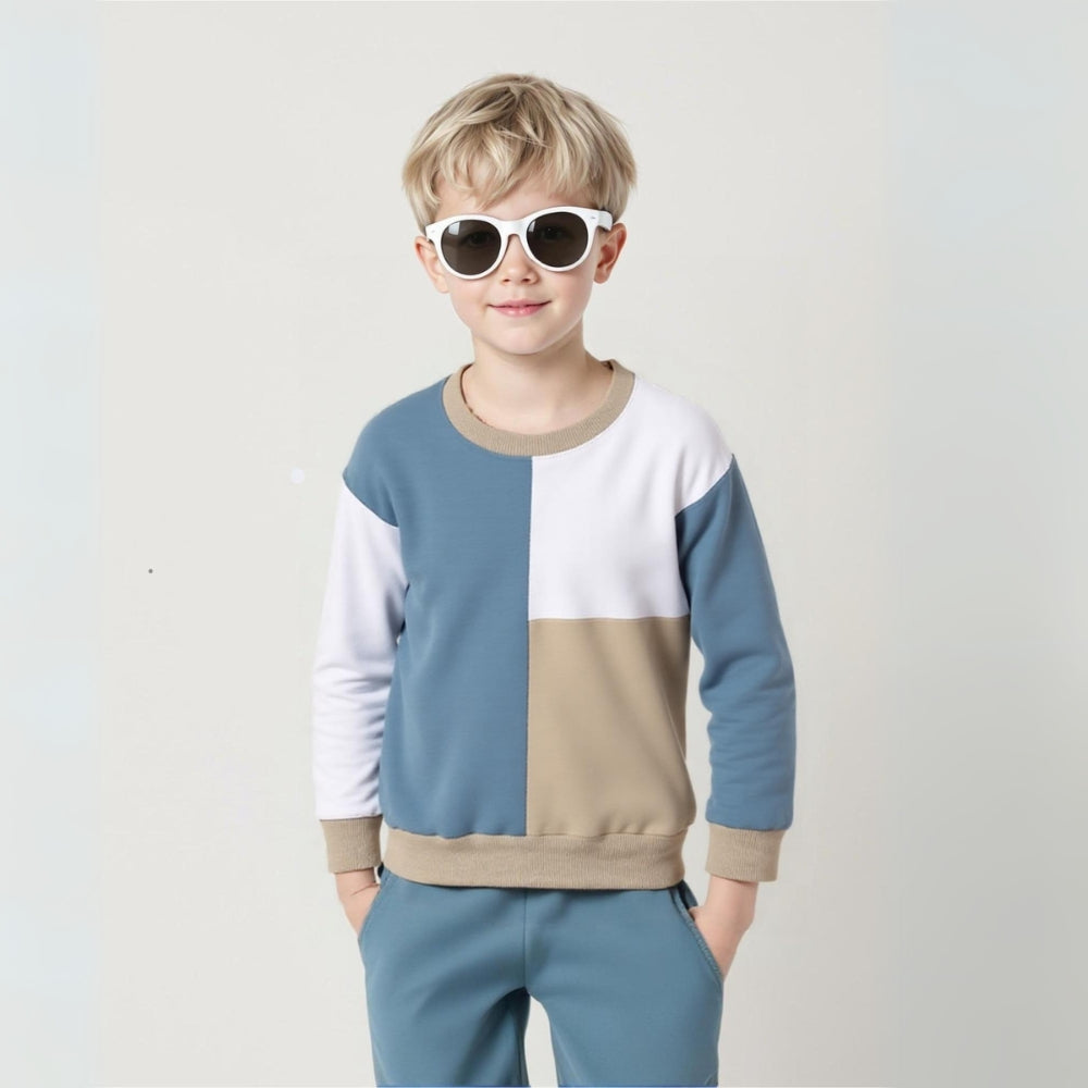 Completo Sportivo Trendy per Bambini – Design a Blocchi di Colore Confortevole