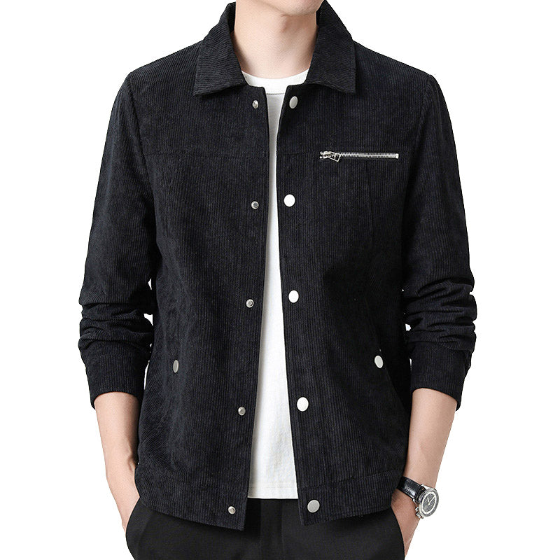 Giacca Coach in Velluto a Coste Moderna – Stile Elegante per Uomini