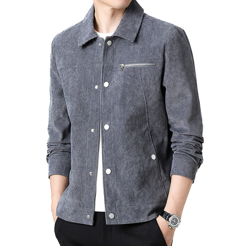 Giacca Coach in Velluto a Coste Moderna – Stile Elegante per Uomini