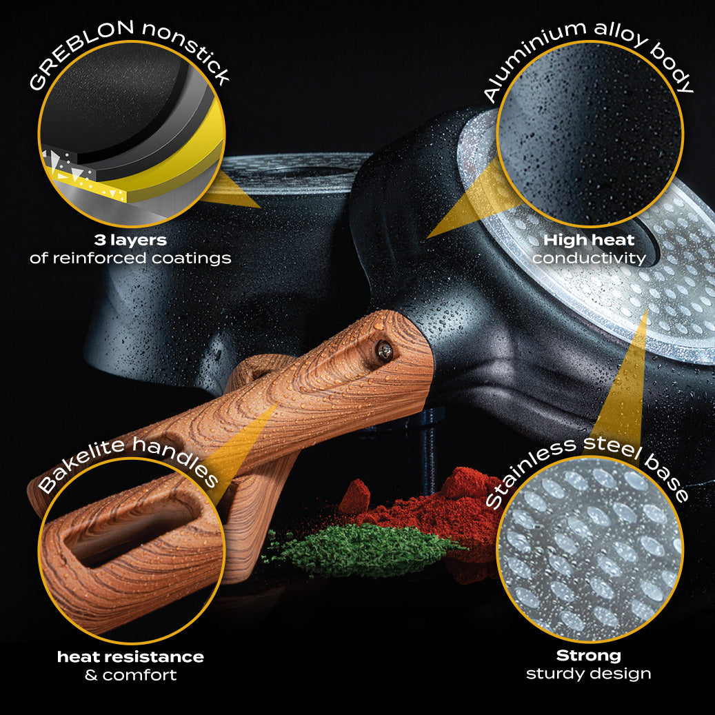 Set di Pentole - Pentole Sostenibili e Versatili