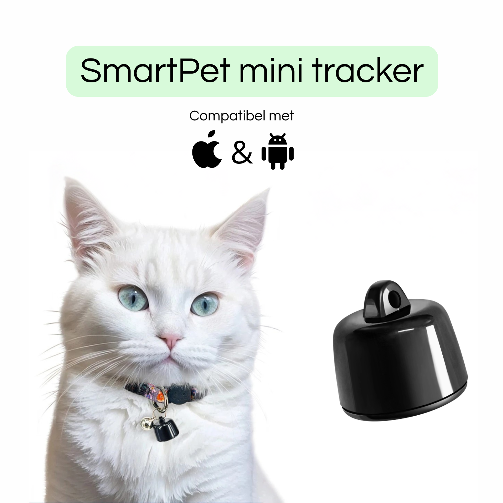 PetTrace Mini Tracker – Localizzatore Bluetooth per Gatti, Cani e Piccoli Animali Domestici