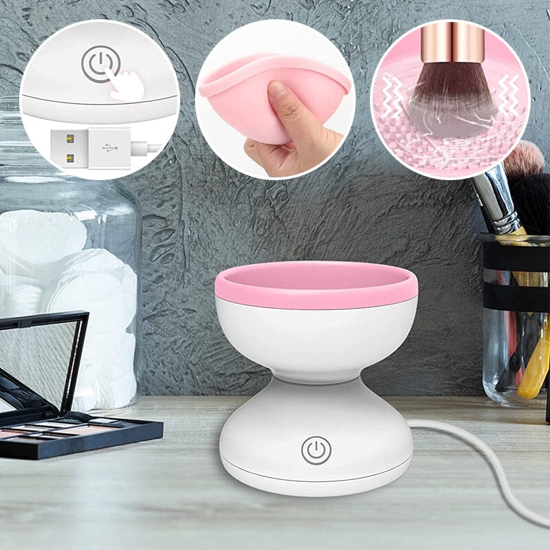 Pulitore Elettrico per Pennelli da Trucco - Pulizia Veloce e Approfondita