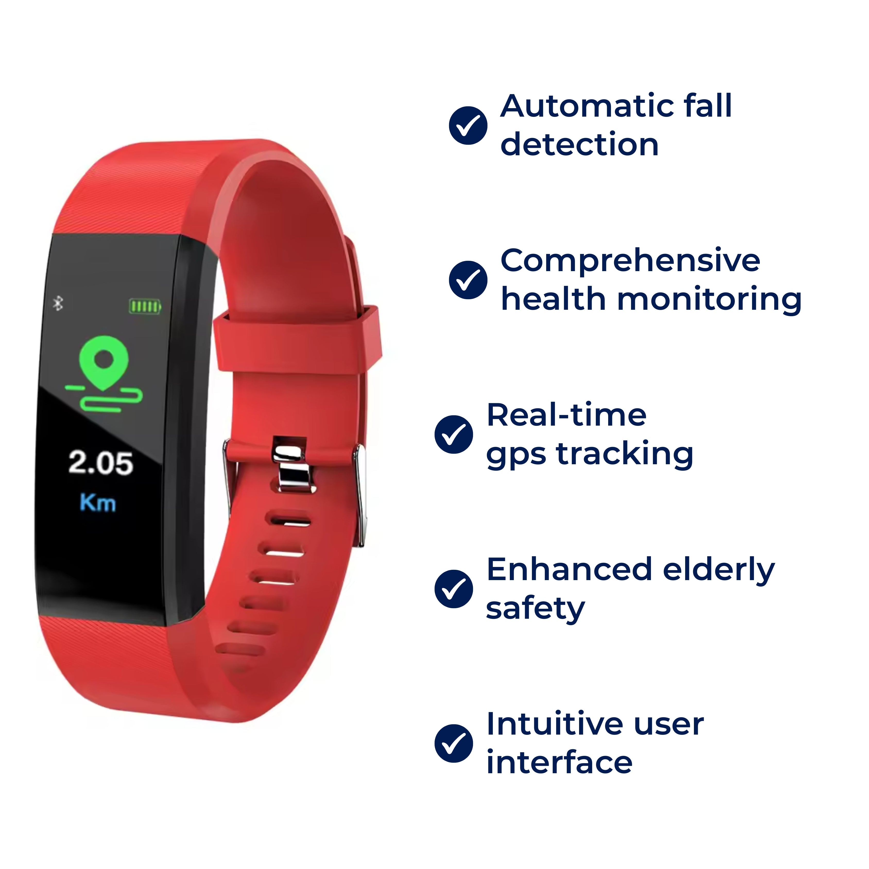 SafeTrack Orologio per Anziani – Sicuro e Connesso