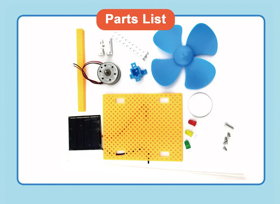 Set Educativo di Energia Solare e Eolica – Esperimento Fai-da-Te Divertente e Istruttivo