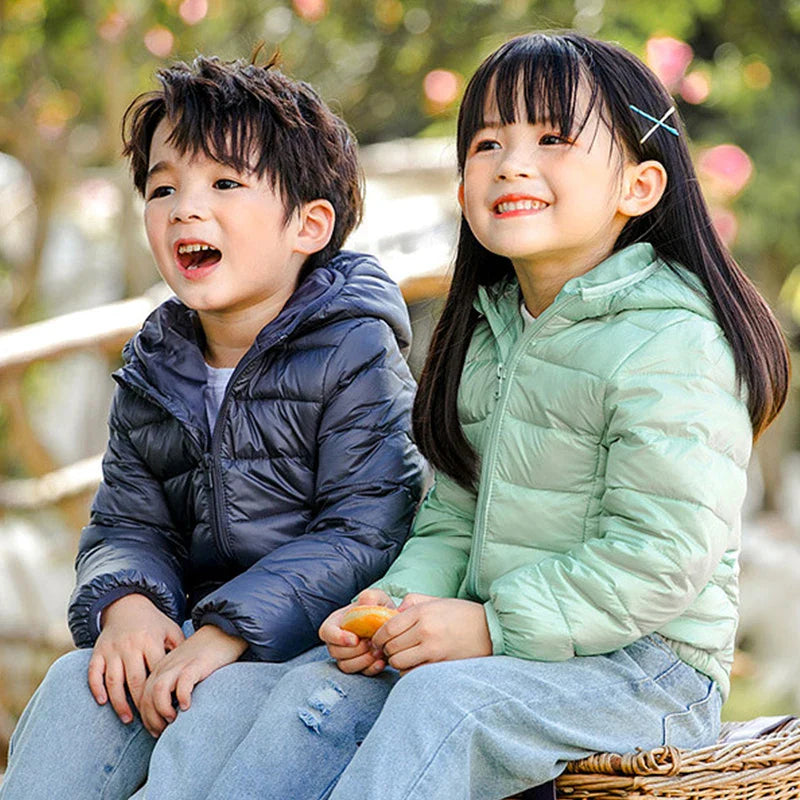 Giacca Leggera in Piuma Luca per Bambini - Calda e Casual per l'Autunno e l'Inverno