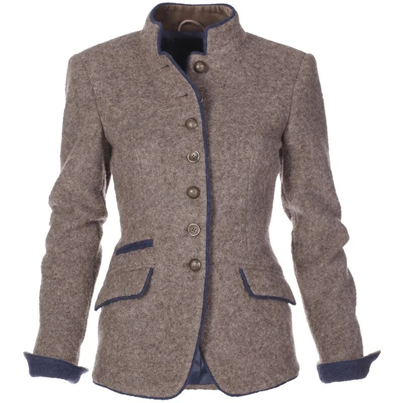 Blazer Eleganza Sofisticata – Blazer Elegante con Sottile Contrasto