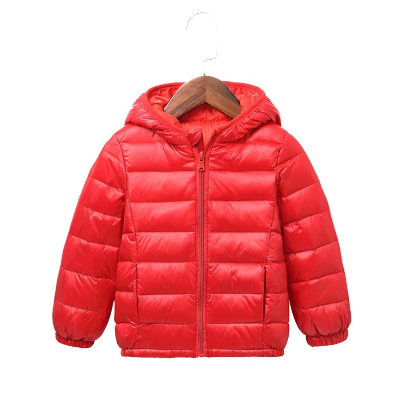 Giacca Leggera in Piuma Luca per Bambini - Calda e Casual per l'Autunno e l'Inverno