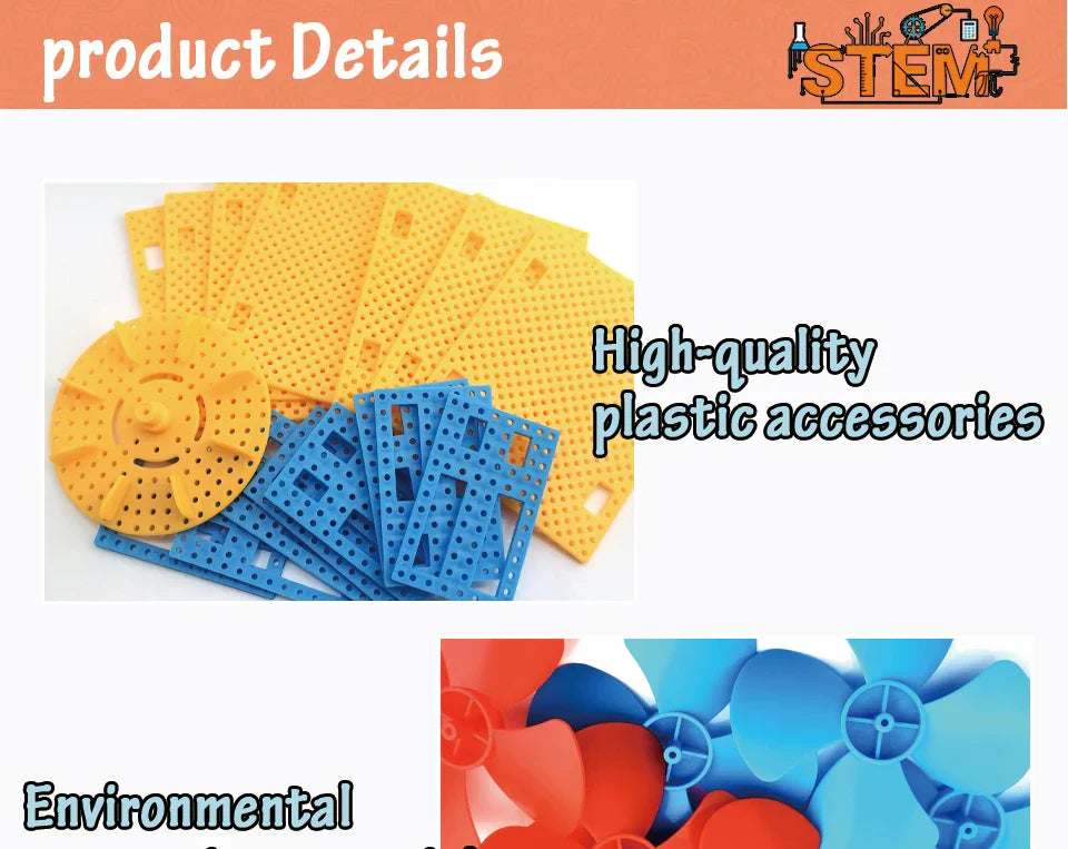 Set Educativo di Energia Solare e Eolica – Esperimento Fai-da-Te Divertente e Istruttivo