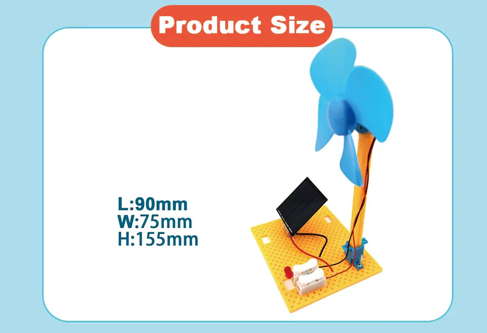 Set Educativo di Energia Solare e Eolica – Esperimento Fai-da-Te Divertente e Istruttivo