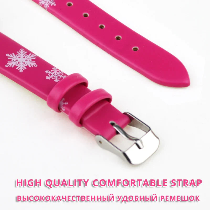 Orologio Frozen Principessa Elsa per Bambini – Cinturino in Pelle e Design Magico