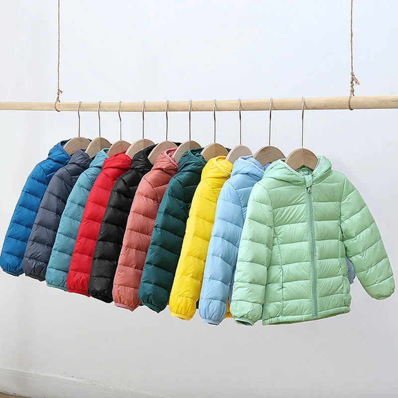 Giacca Leggera in Piuma Luca per Bambini - Calda e Casual per l'Autunno e l'Inverno