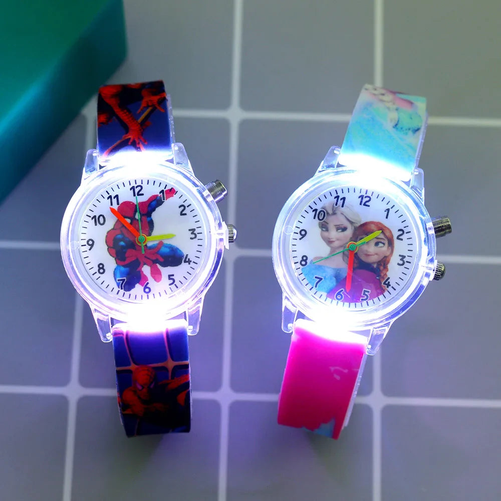 Orologio da Bambino Illuminato – Disponibile nei Design di Spider-Man e Frozen