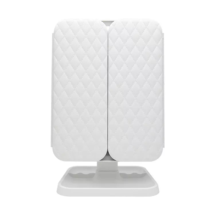 Specchio per Trucco Lumière con Illuminazione LED – Ingrandimento Regolabile e Spazio di Archiviazione Elegante