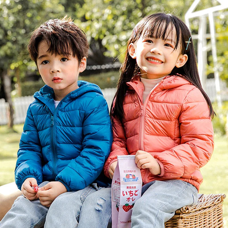 Giacca Leggera in Piuma Luca per Bambini - Calda e Casual per l'Autunno e l'Inverno